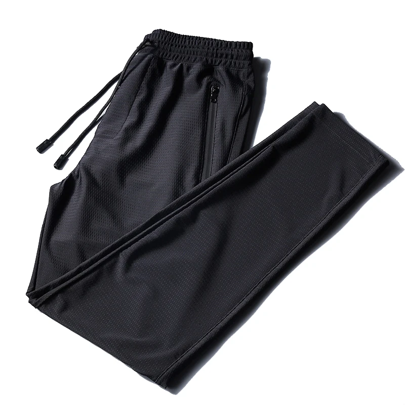 

Men Running Pants Fitness Sweatpants Hiking Basketball Out Sports Jogging Trousers Football Soccer Training Pants Pockets Zipper