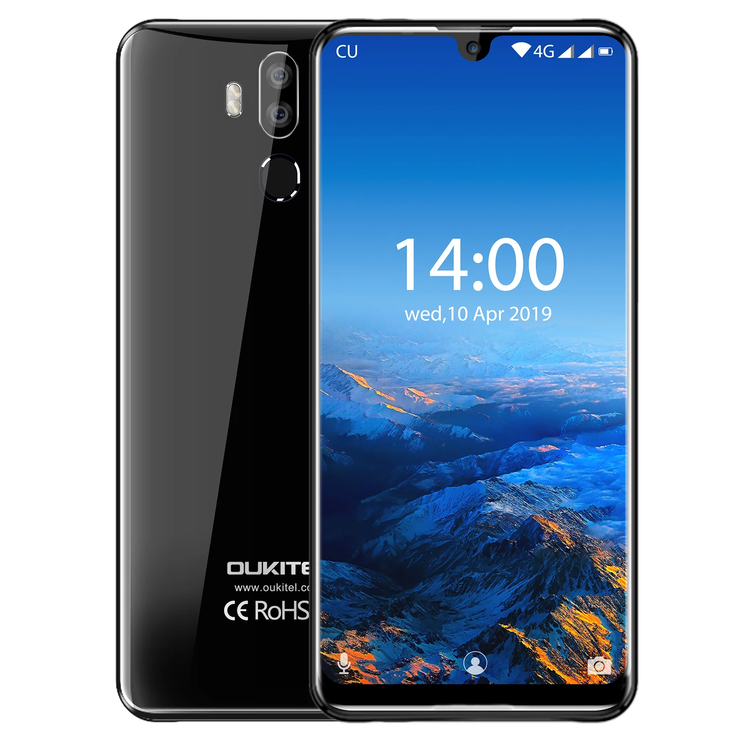 Мобильные телефоны OUKITEL K9 7,12 "FHD Смартфон 1080*2244 16MP 2MP/8MP 4 Гб 64 Гб Лицо ID 6000 мАч OTG 5 В/6A Быстрая зарядка