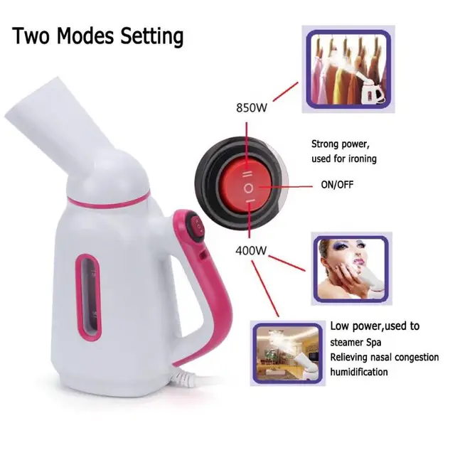 850W 2 Modes Garment Steamer for Clothes Steam Iron Cleaning Machine for Ironing Handheld Vertical Clothes Steamers 110/220V