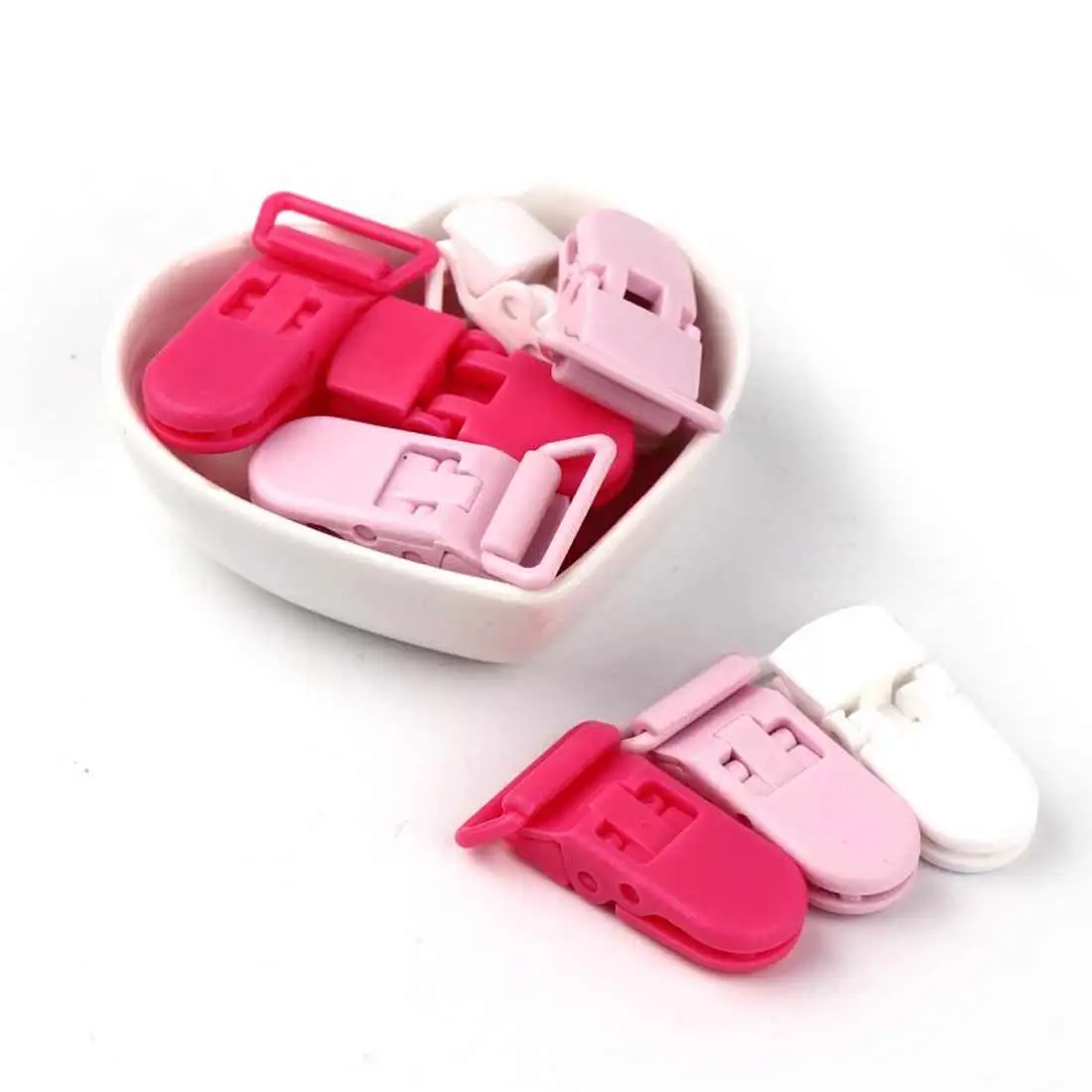 

5Pcs/set Plastic Baby Pacifier Clips Holder Soother Pacifier Infant Dummy Clips Accessories For Pacifier Clip