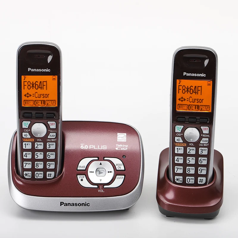 Dect6.0 الهواتف اللاسلكية مع المتصل ID الجواب نظام الداخلية إنترفون المنزل الهاتف الثابت تجارية (سابقا) الهاتف للفندق الأحمر