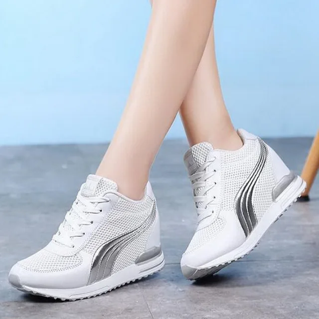 US $14.97 Women Sneakers Spring Autumn Fashion Casual shoes Mesh Sneakers Woman Height Increasing Platform Sh
