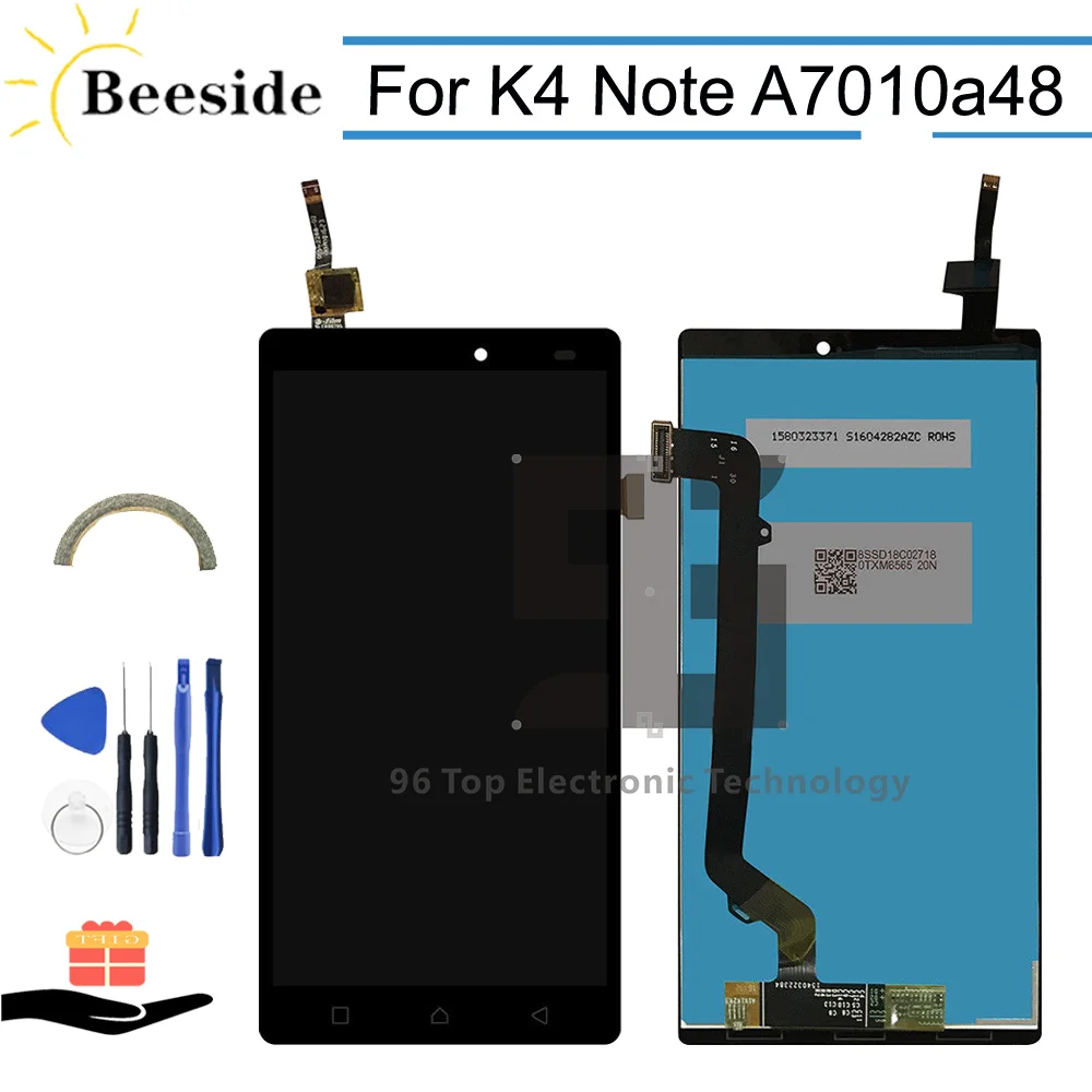 

AA+ Quality LCD 5.5'' Black For Lenovo K4 Note A7010a48 A7010 LCD Display Touch Screen Digitizer Assembly Replace With Tools