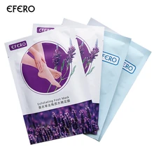 EFERO 4 упаковки удаляет омертвевшую кожу ног маска для ног гладкая нежная отшелушивающая Лаванда маска носки для педикюра Уход за ногами