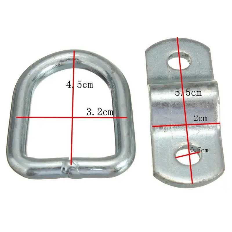 10 шт./комплект Крепежное кольцо штапельного Скоба галстук вниз трейлеры грузовики авто крепеж для Vans Horsebox лодка веревки