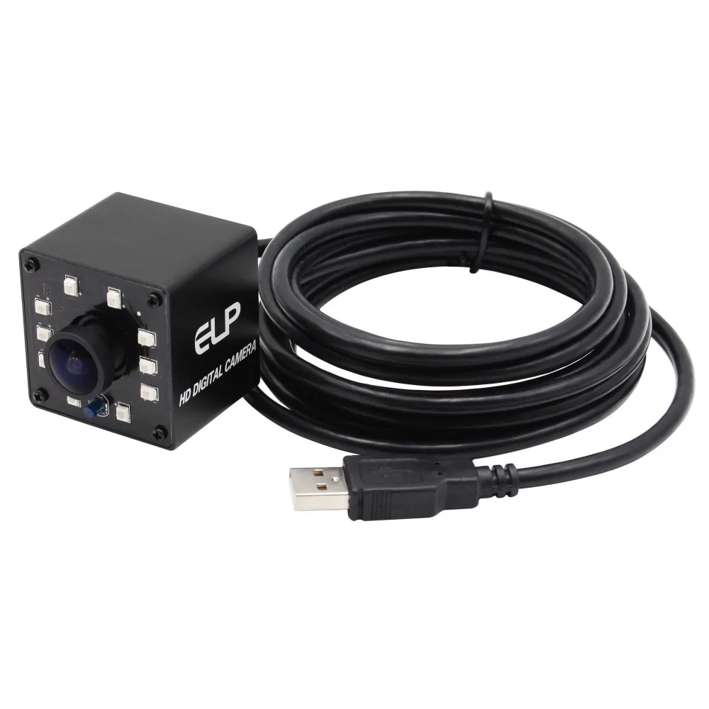 2MP USB веб камера Рыбий глаз объектив 170 градусов широкий обзор 1080P Мини IR CUT LED