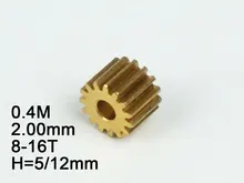 RC Model Metal Pinion Gear 0 4M 2 0mm hole diameter 8T 9T 10T 11T 12T