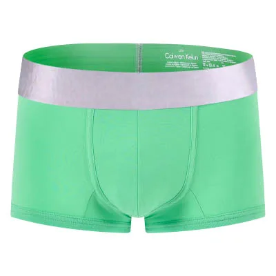 Нанести ваш логотип Pantalones hombres ropa interior transpirable suave de los boxeadores de los hombres de шорты-боксеры - Цвет: Зеленый