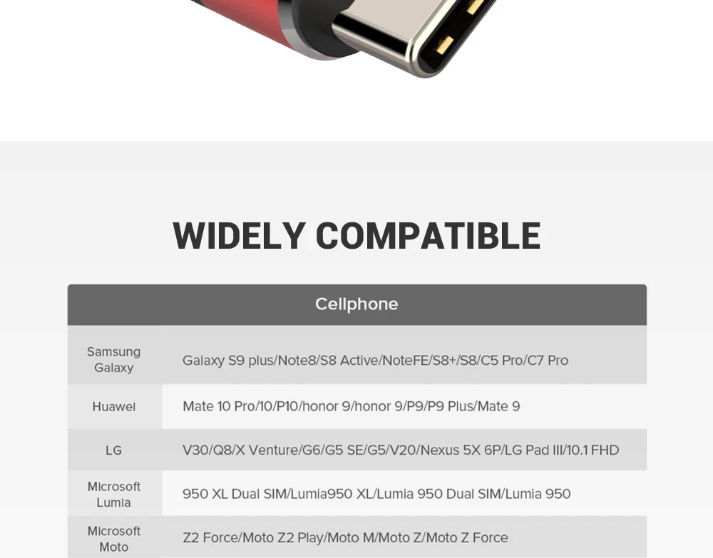 QGEEM usb type-C кабель USB-C для быстрой зарядки мобильных телефонов USB кабель для samsung Galaxy S9 huawei mate 20 Xiaomi usb type-C