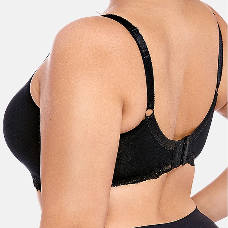 Womens Thin Cotton Breathable Wirefree Sports Bra Comfortable Plus Size Outdoor Jogging Bras Solid Color Physical Exercise Bra6
