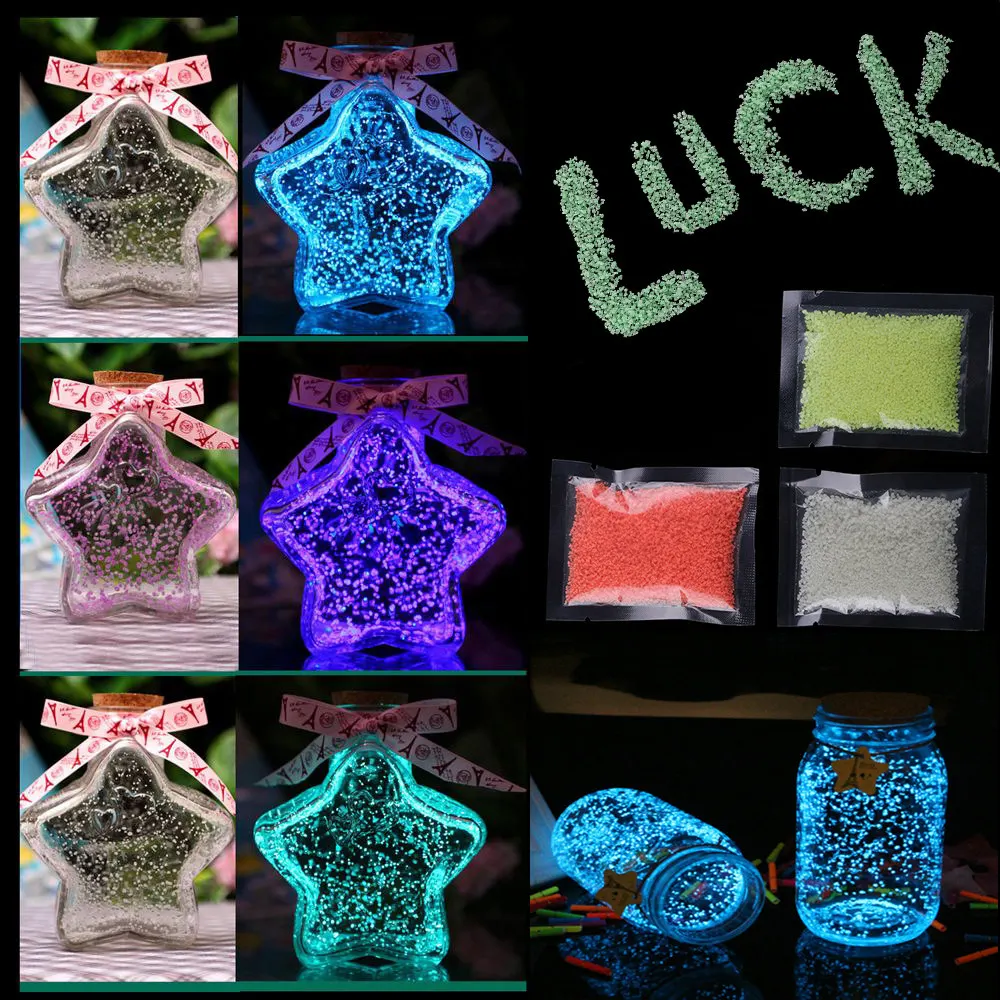 

Glow in the Dark Gravel Stickers Luminous Noctilucent Sand Fish Tank Aquarium Fluorescent Particles Wedding Party Decoration DIY
