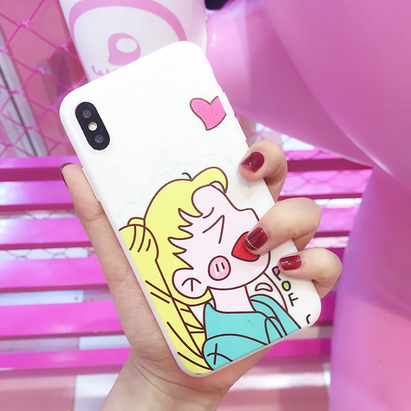 

Sailor Moon Figure Kawaii Anime Phone Cases For coque iphone X XS Max XR 8 7 6S 6Plus Beauty Girls Case Silicone Soft Cover Capa