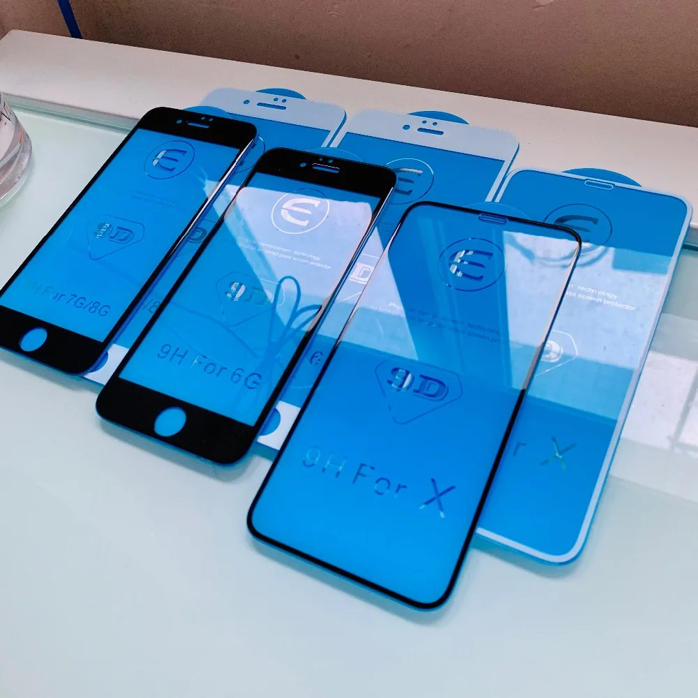 Защитное стекло 9D HICUTE для iPhone 7 8 защита экрана plus закаленное на экрана|Защитные