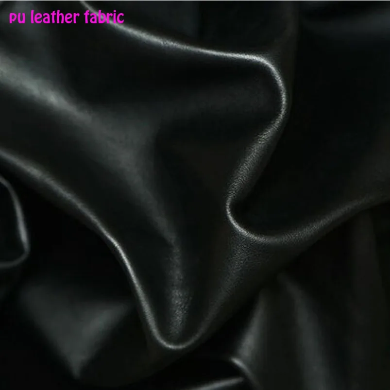 Хорошее качество 69*50 см искусственная кожа ткань черная из искусственной кожи ткань для одежды синтетическая искусственная кожа ткань для шитья Diy Пэчворк