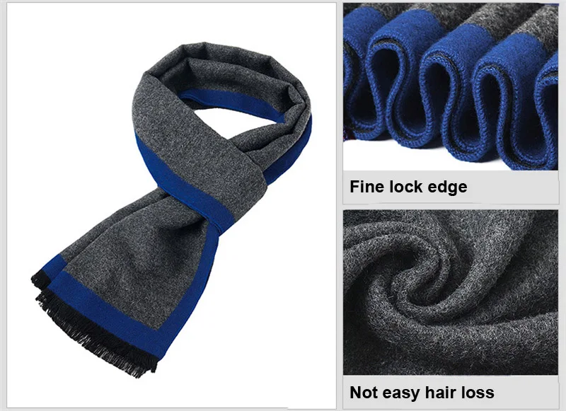 Мужской зимний шарф простой стиль унисекс теплые шарфы для влюбленных Вязание Модный деловой стиль длинный большой шарф для мужчин Bufanda