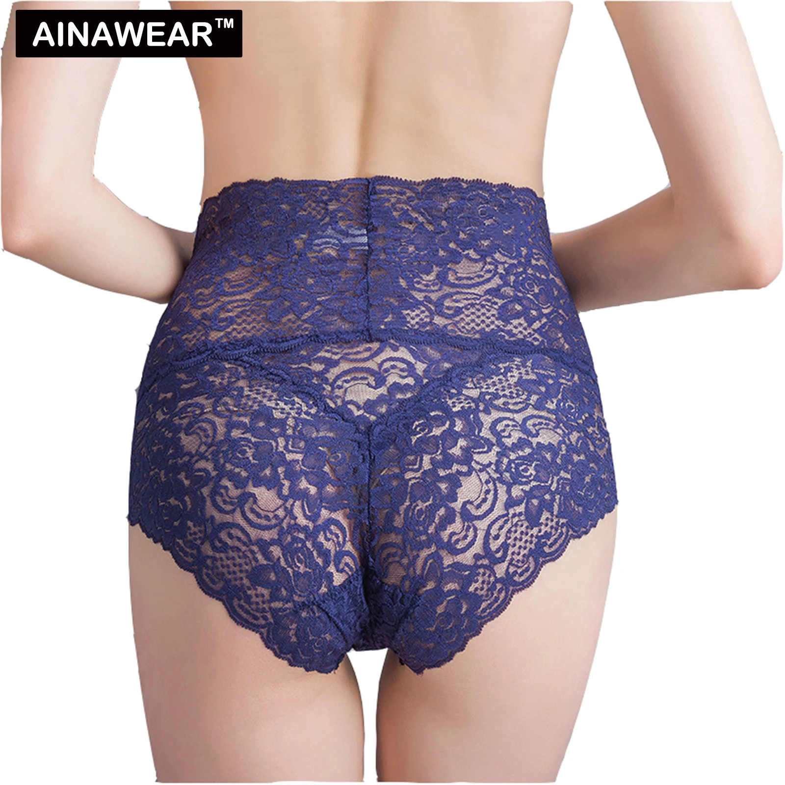 

Lingerie Underwear Plus size Women Lace black Sheer Sexy Panties vs pink Brief Control top Panty High Waist Hipster Pantie