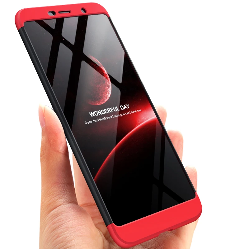 For Nokia 7 Plus 2018 Case 360 Degree Full Body Hard Cover Case For Nokia 7 Plus 7+ Hybrid Shockproof Case With Tempered Glass