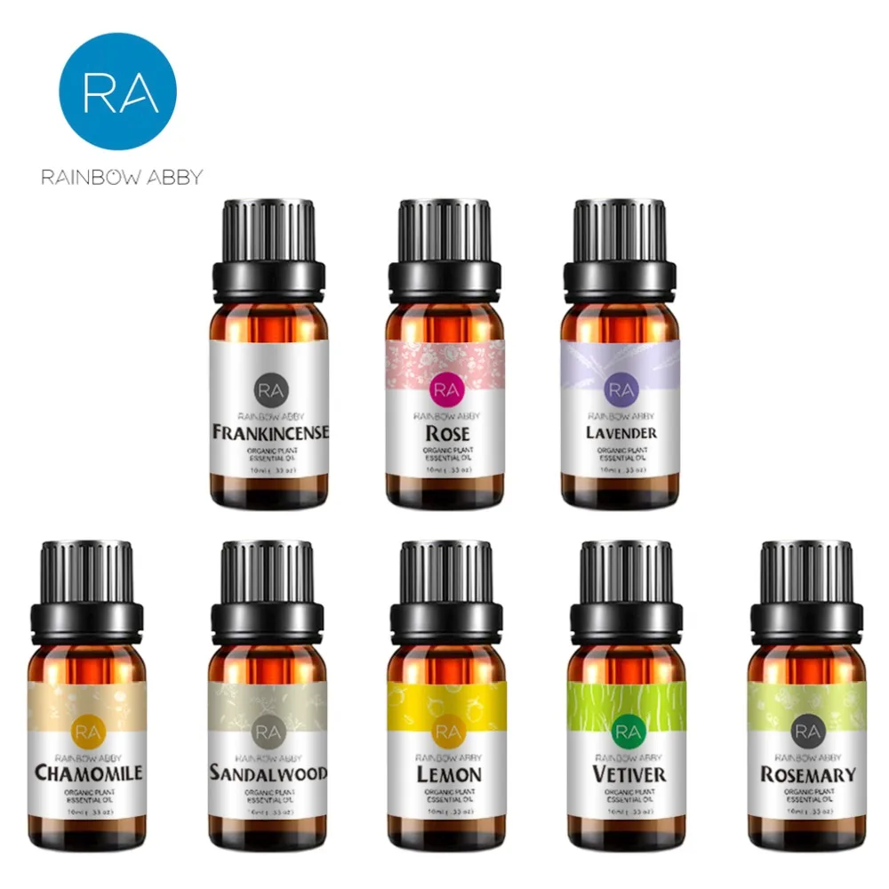 

Essential Oil meals Geranium Frankincense Ylang Oregano Neroli Myrrh Helichrysum Eucalyptus essential Oils 10ml*8