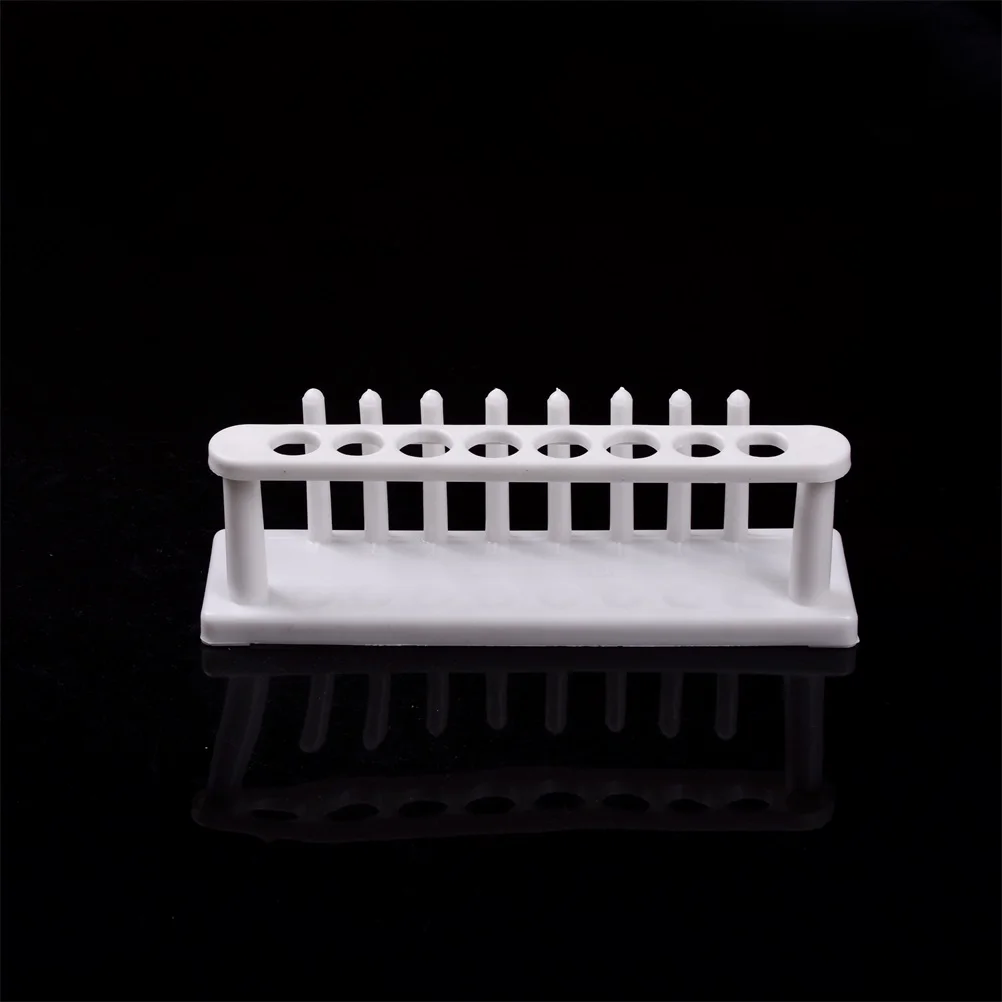 

1PC 8 Holes Storage Stand Lab School Laboratory Supplies Plastic Test Tube Rack Testing Tubes Holder
