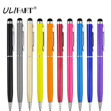ULIFART DHL 200 шт/партия 2 в 1 ручка Шариковая стилус сенсорного экрана для iPad iPhone IPod, планшет смартфон