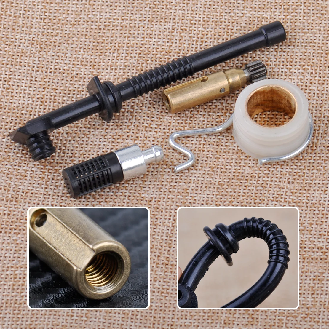 

LETAOSK New Oil Pump Worm Gear Oil Filter Oil Line Set Fit For Stihl MS250 MS230 MS210 025 023 021 Chainsaw