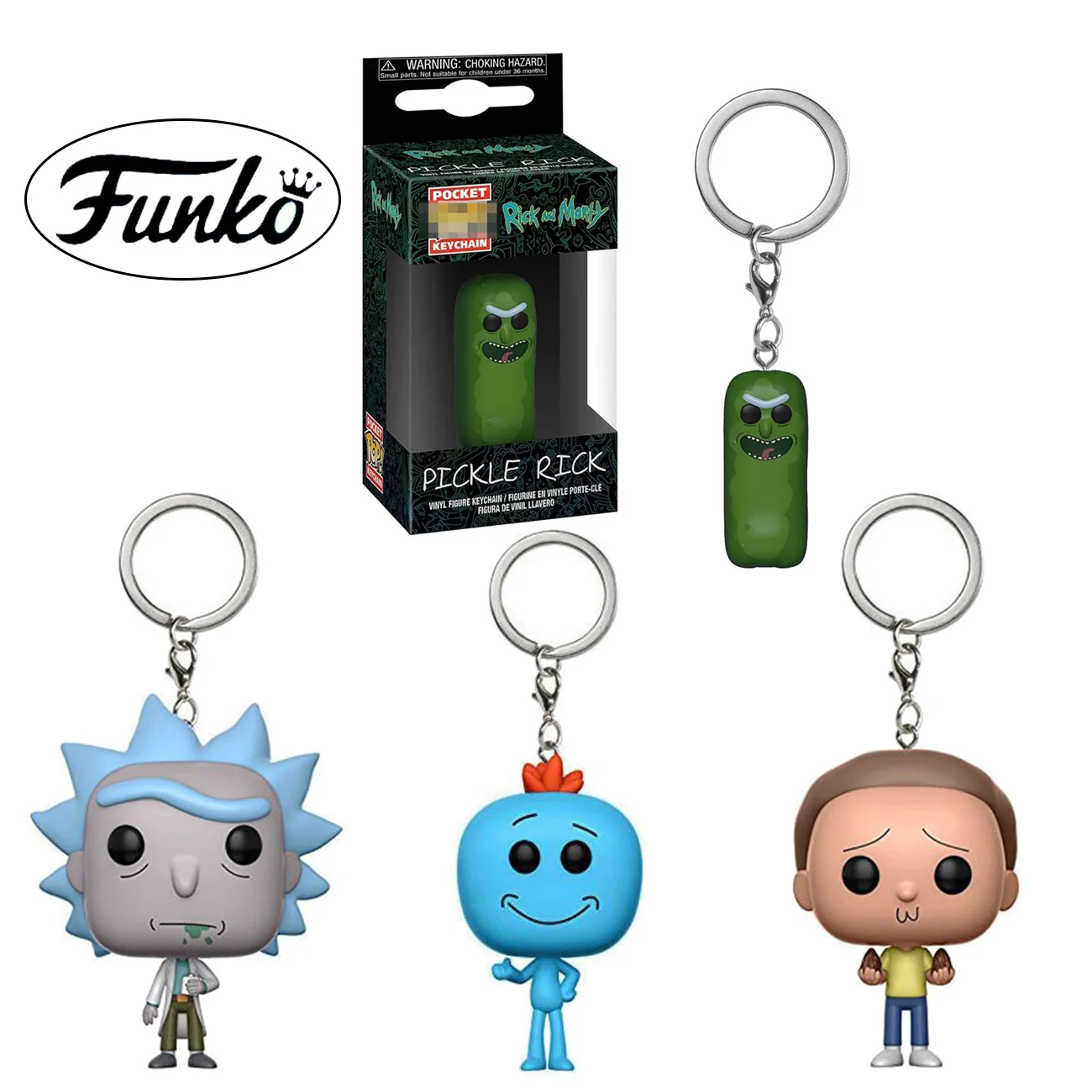 Funko pop Рик фигурки и Морти брелок игрушки POCKLE г н Meeseeks куклы брелоки подвески Декор