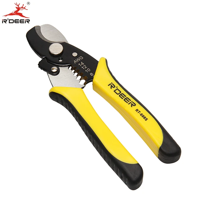 RDEER Cable Cutting Wire Strippers 2 in 1 Electrical Tools for Electricians Cable Shear