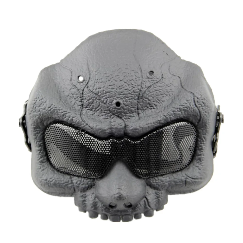 

tactical skull HALF face mask military Field skeleton mask CS skull mask HalloweenWG game for hunting paintball