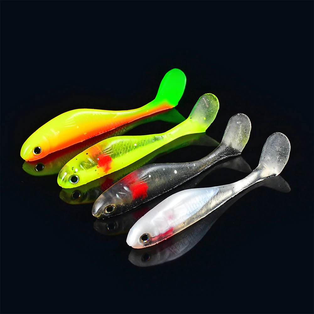 5 шт., приманка для рыбалки 4,8 г/8,8 см, мягкая блесна, Япония Shad Swimbaits Jig Head, приманка для рыбалки, силиконовая резина, 4 цвета, рыболовные снасти