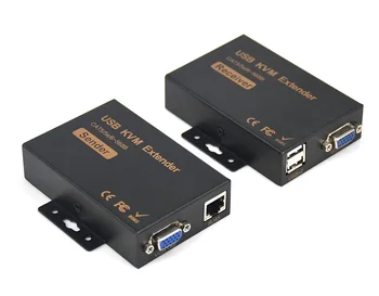

UP to 100m/300m, KVM VGA Extender With Single Cat5e/6,Support USB Keyboard/Mouse UKE300
