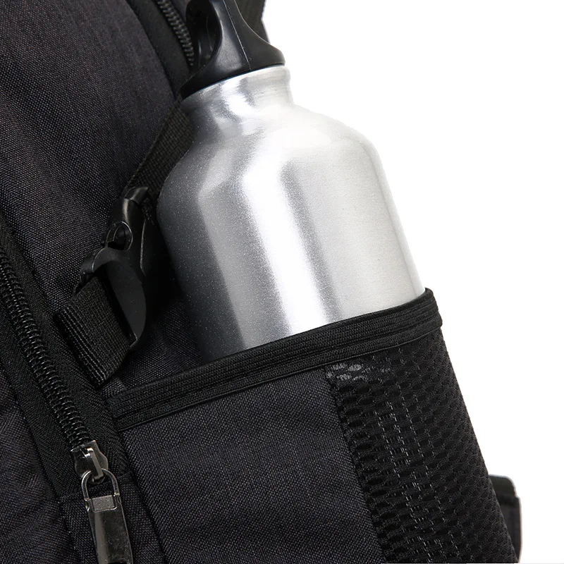 14 pulgadas portátil mochila de Nylon de alta calidad de carga USB mochila de viaje de negocios negro mochilas para hombres mochila hombre mochila