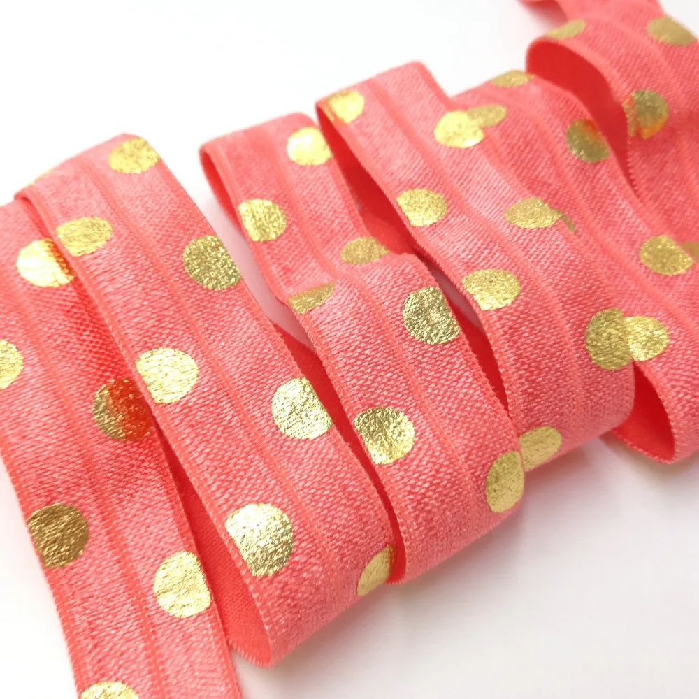 1M 3M 5M 5//8/" Baby Pink FOE Elastic Hair Ties Headbands