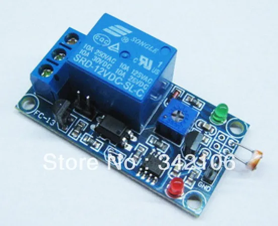 

Free Shipping!!! 12V light control switch photoresistor light sensor detection switch plus relay module sensor