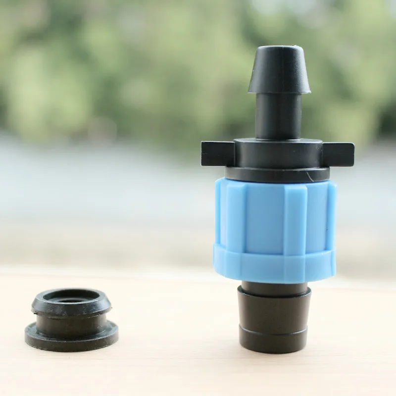 50pcs/pack Drip Tape 5/8" Loc Offtake Drip Irrigation Pipe Fittings