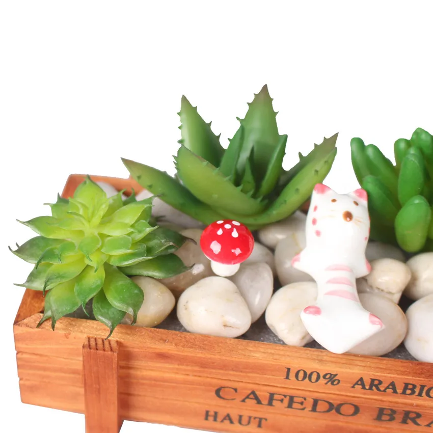 rtificial fleshiness Cactus plant Succulent plants cactus bonsai local landscape decorative flower for box decoration (3)
