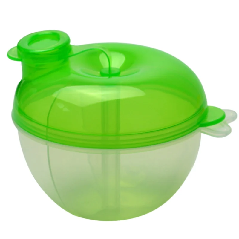 Контейнер для еды для малышей, 1 шт., детская миска для кормления малышей, портативный дозатор для порошка молока - Цвет: Зеленый
