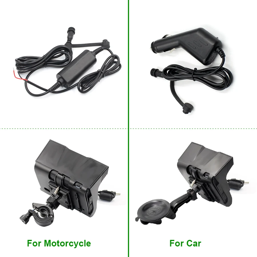TOPSOURCE 2 IN 1 5" IP67 Waterpoof Motorcycle GPS Navigation Car Gps Navigator Android 4.4.2 WIFI 512M 8GB Bluetooth