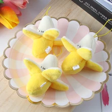 Рюкзак для кроватки, цепочка для ключей для сумки, подвеска Kawaii, мягкая форма банана, кукольные игрушки, подвесной аксессуар, креативный практичный подарок для детей