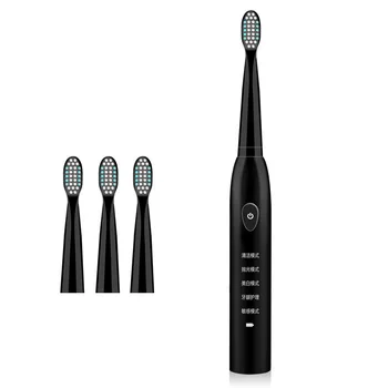 

5 Modes Ultrasonic Sonic Electric Toothbrush USB Charge Rechargeable Tooth Brushes With Replacement Heads Timer Brush