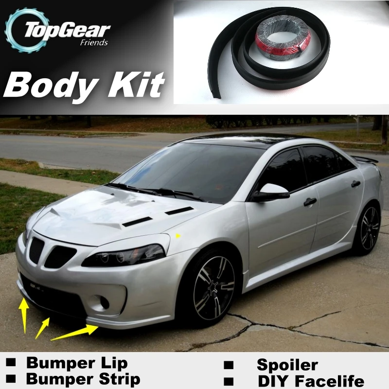 Bumper Lip Deflector Lips For Pontiac G6 G8 Front Spoiler Skirt For Topgear Friends To Car Tuning Body Kit Strip