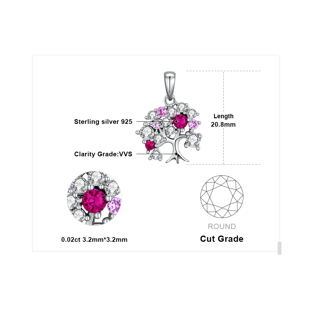 Jдворца жизнь дерево создано рубиновое ожерелье с подвеской 925 драгоценные камни из стерлингового серебра колье заявление ожере