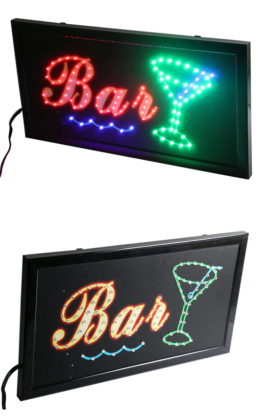 CHENXI Open Bar Led Neon Business Motion Light Sign On/off with Chain Led Sign Board 19*10 inch Indoor