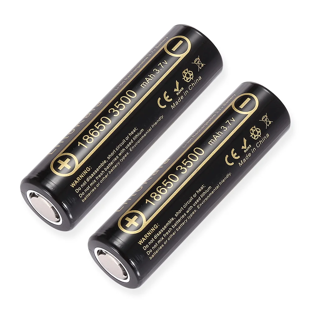 LiitoKala Lii-35A 18650 3500mAh 3,7 V литий-ионная аккумуляторная батарея 10А литиевая батарея с высоким дренажом для Flashinglight Vaping