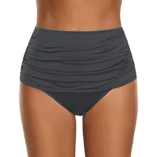 Новинка, женский купальник с высокой талией и рюшами, бикини, танкини, купальный костюм, плавки, плавки, бикини, купальник, badpak dames