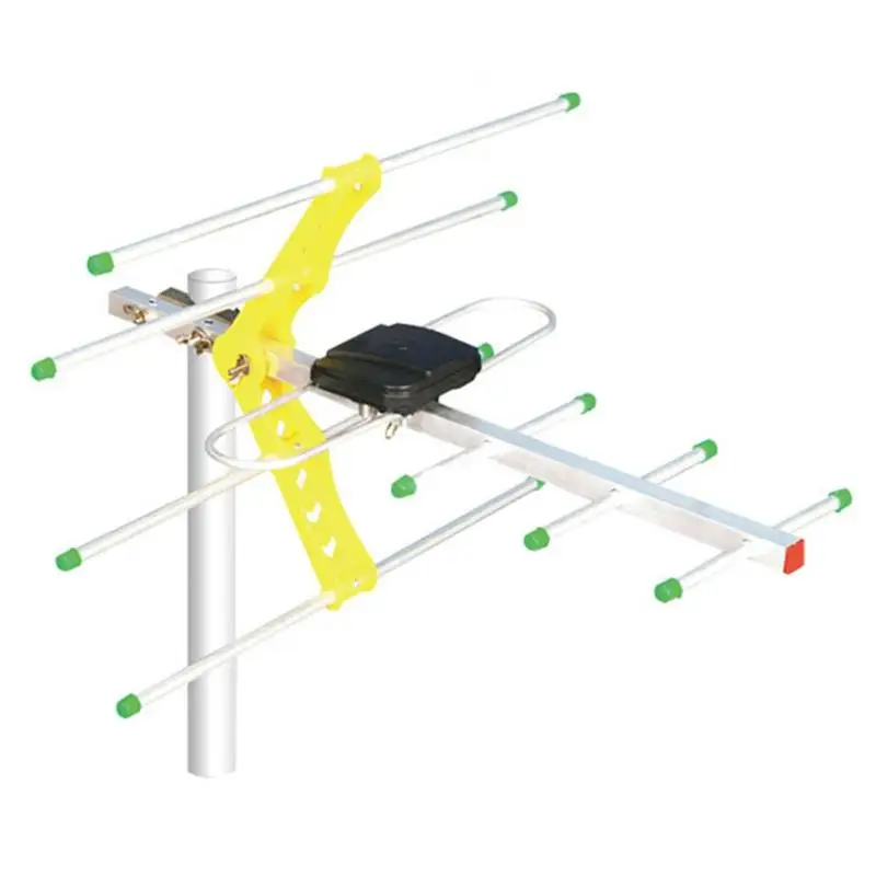 VODOOL 470-862MHz LAN-HD11E цифровая наружная ТВ антенна 100 км Диапазон вращения 360 UHF HD ТВ внешняя антенна для 1080 p/4 K ТВ