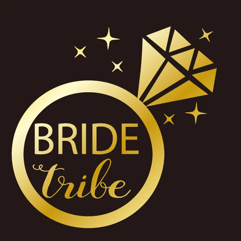 5 штук в партии команда надпись «Bride Tribe» жениха с принтами "Отряд наклейки для временных татуировок забавные Свадебные душ Временные татуировки девичник Вечерние