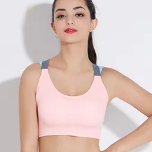 Женский спортивный бюстгальтер пуш-ап, одежда для активного отдыха, топы для женщин, спортивный бюстгальтер розового цвета, бюстгальтер крест-накрест, укороченный топ, женский бюстгальтер для йоги