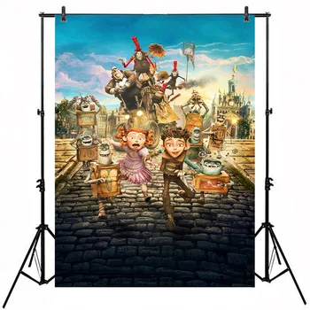 

Box Strange Photo Background Cartoon Kingdom 5x7ft Box Trolls Theme Birthday Photo Backdrop For Pictures Party Decorate C