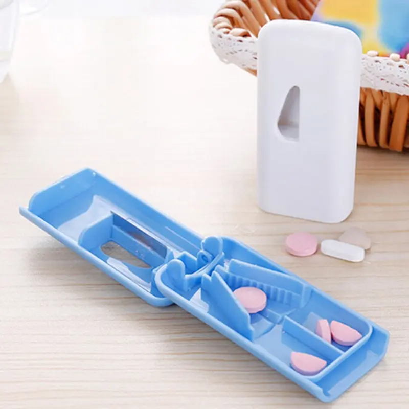 Tablet Pill Cutter Splitter Medicine Storage Splitters Cut Slicer Home Portable Cases Dispenser Random 2 Styles | Красота и здоровье