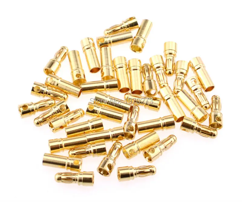 

4.0mm Gold Bullet Connector Banana Plug Battery For RC Quadcopter